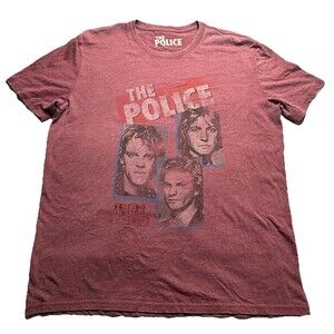 The Police 1982 North American Tour Lucky Brand T Shirt Sz L 80's Rock